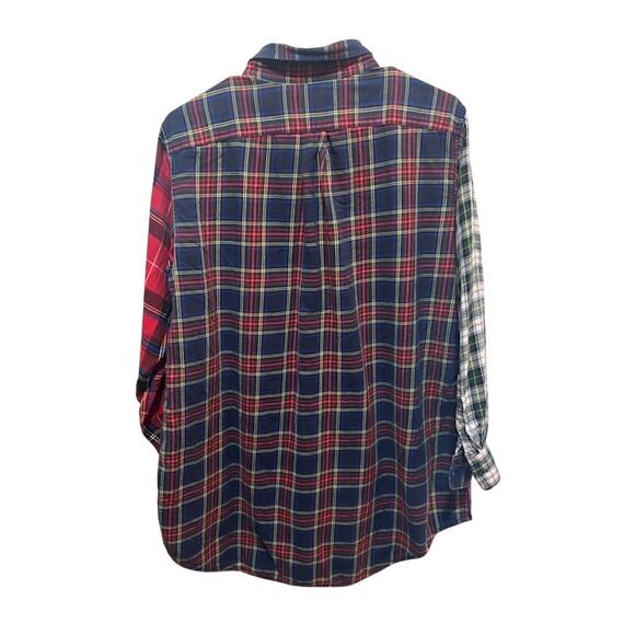 VTG Polo Ralph Lauren Shirt Men'd M/L Button Down Patchwork Plaid Lightweight - Picture 6 of 7